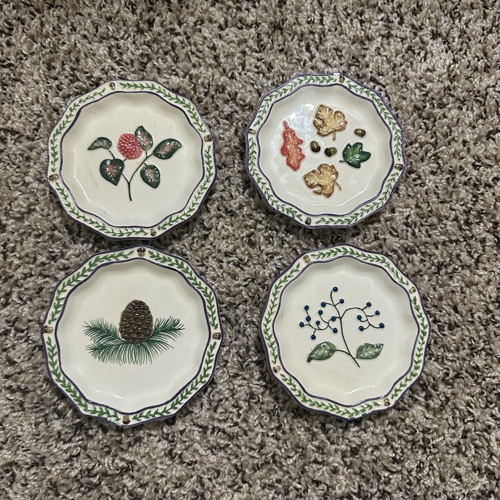 Vintage floral MWW Market decor small plates